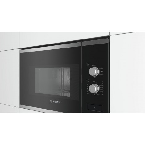 Bosch | BFL520MS0 | Microwave Oven | Built-in | 20 L | 800 W | Stainless steel/Black - 2